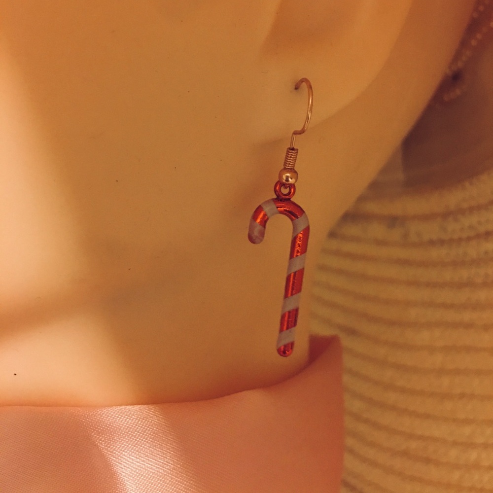 Candy Cane Handmade earrings